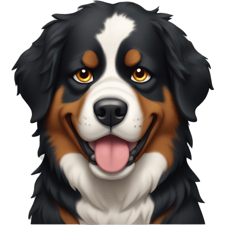 Angry bernese mountain dog emoji