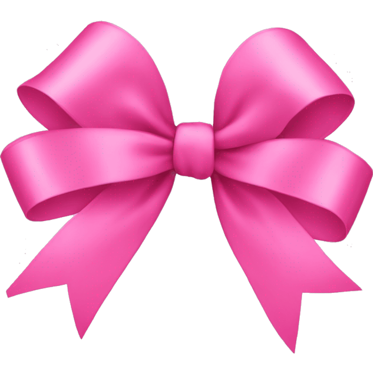 Pink ribbon bow emoji