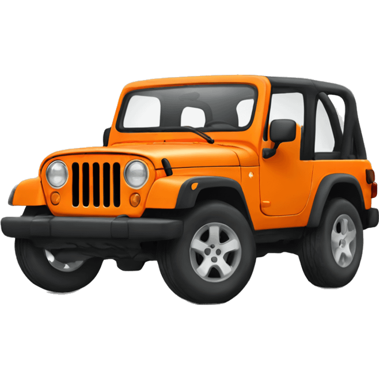 Orange Jeep emoji