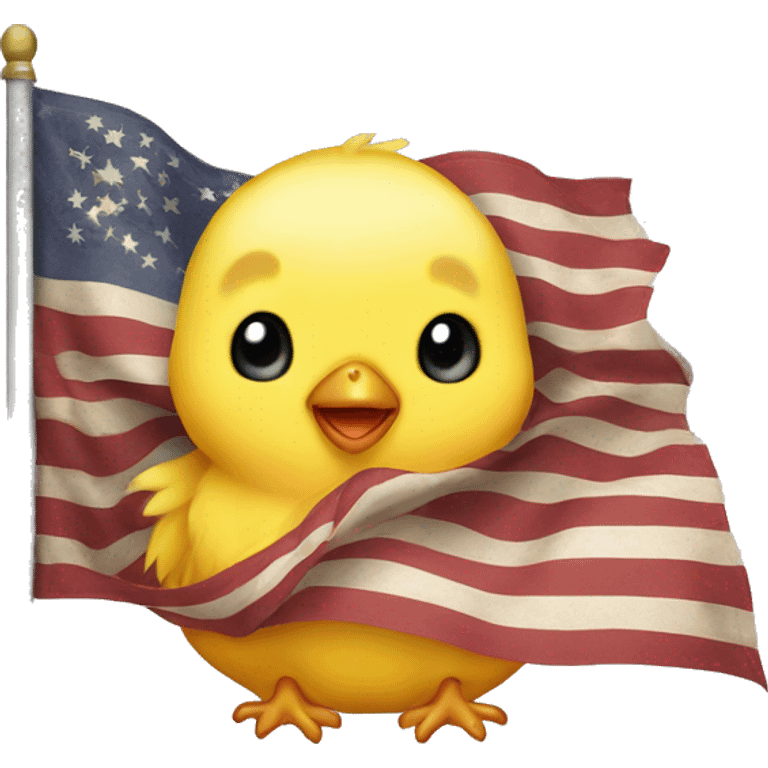 Baby chick flag emoji