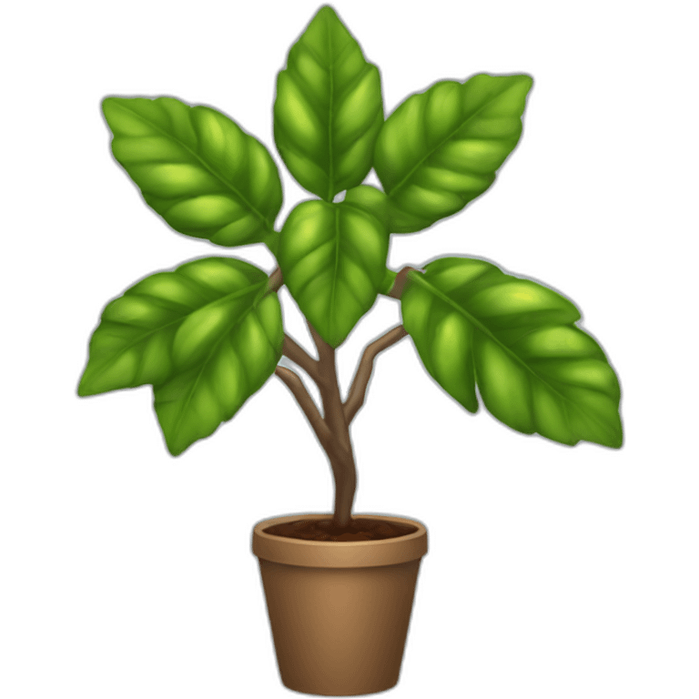 Coffee tree sprig emoji