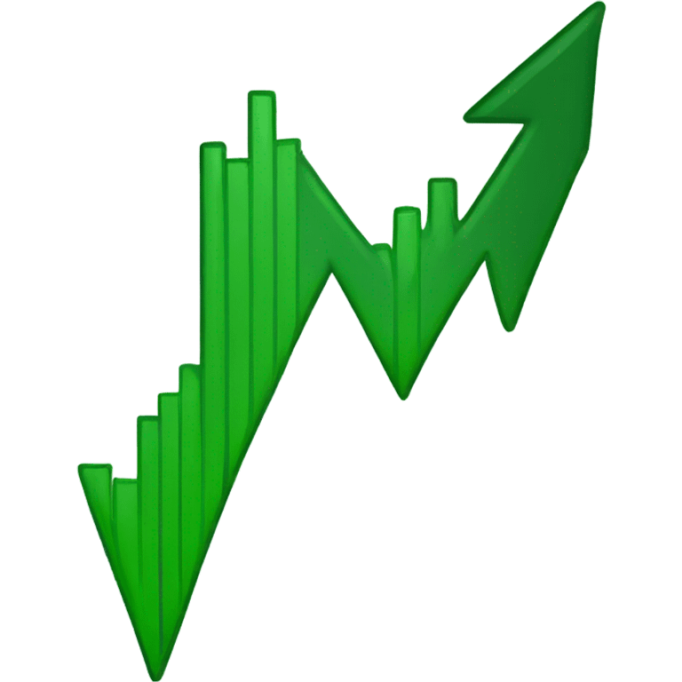 green arrow graph trending up emoji