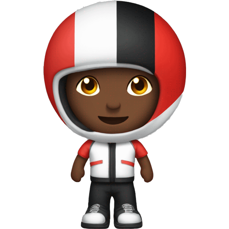 red white and black karting blackskin emoji