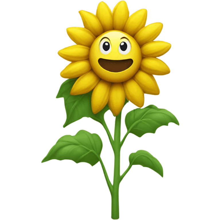 Smiling sunflower  emoji