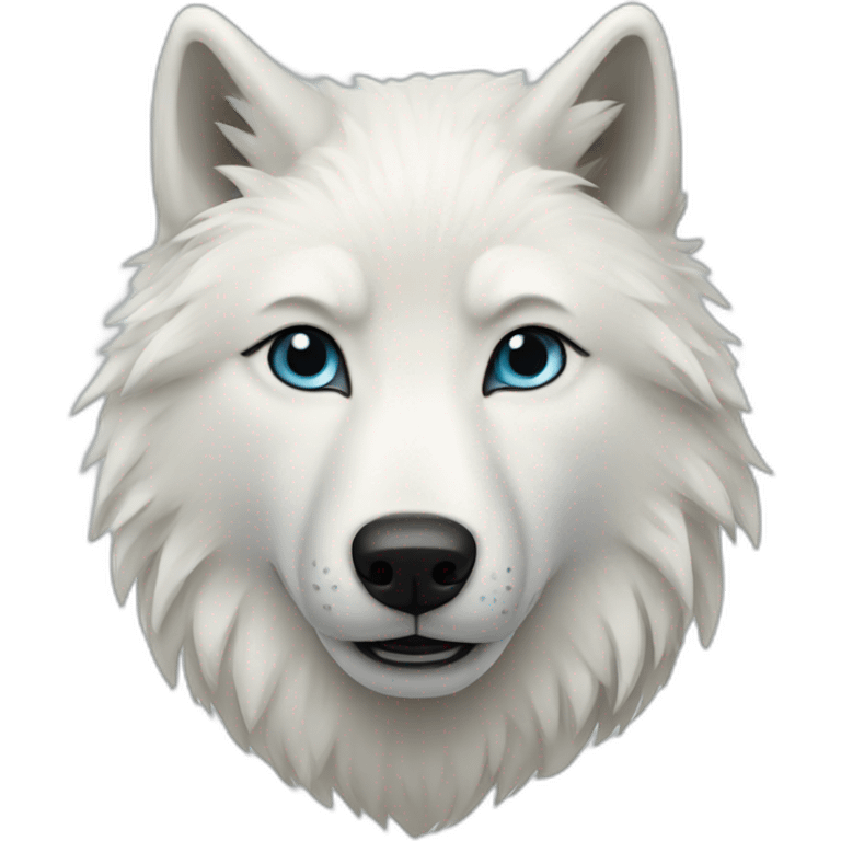 Arctic wolf emoji