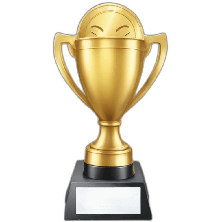 trophy with a medal around emoji