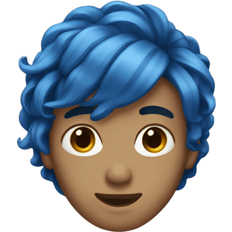 Nevy blue hair  emoji