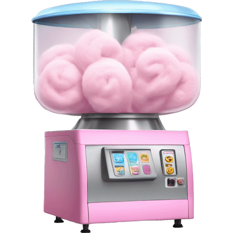 Realistic pic cotton candy machine emoji