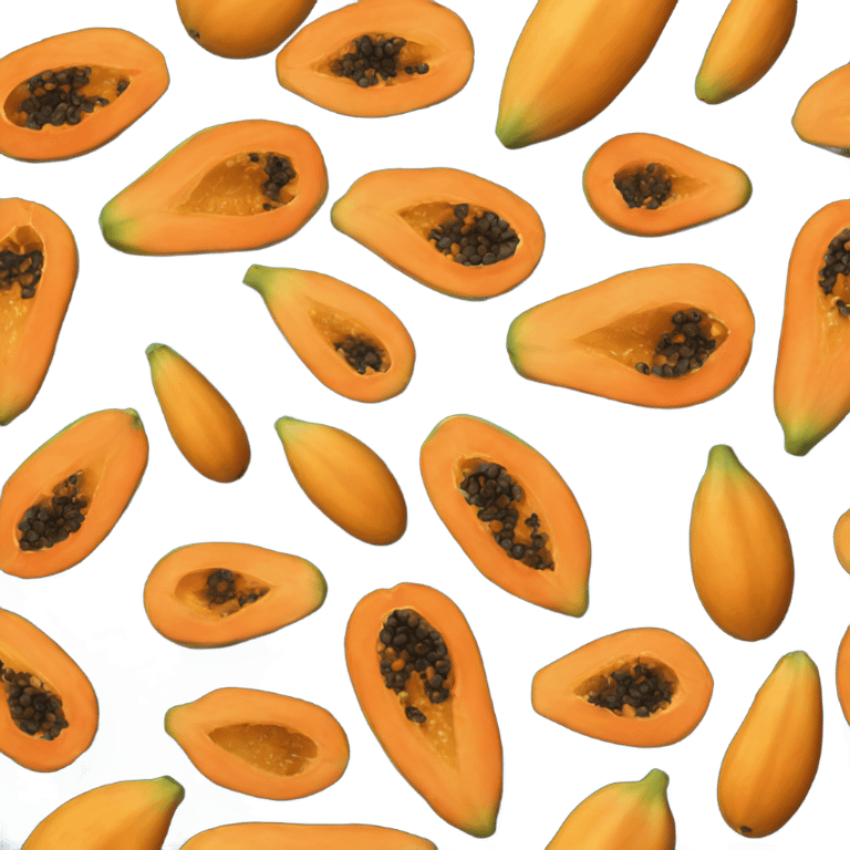 Realistic Papaya  emoji