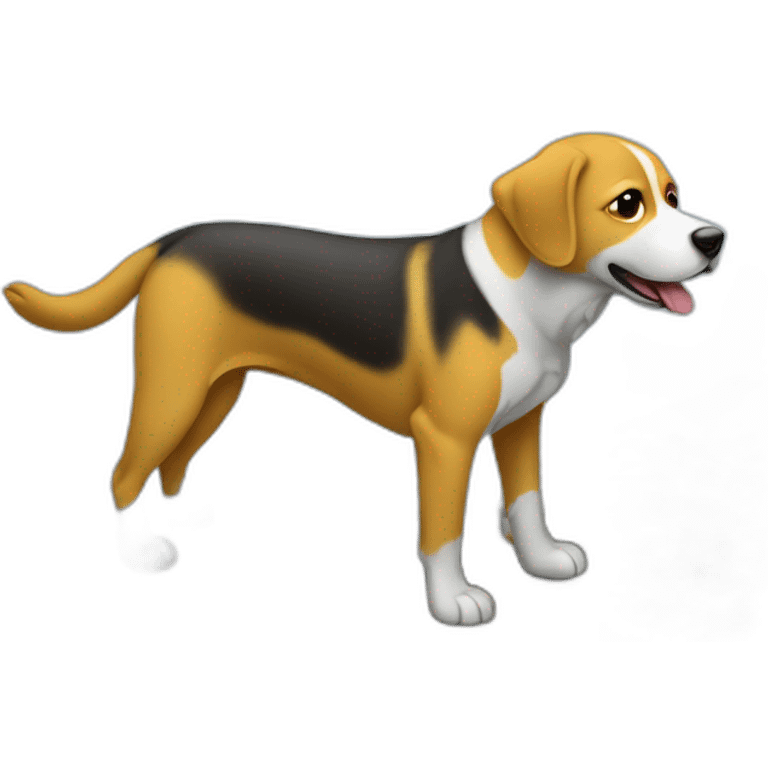 A dog at the war in Ukraine emoji