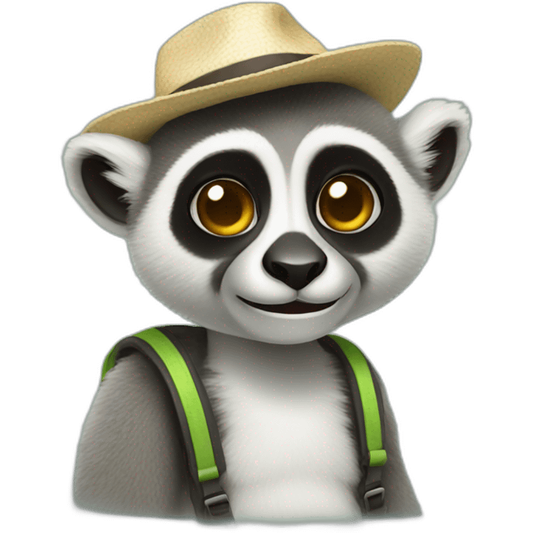 vacation lemur emoji