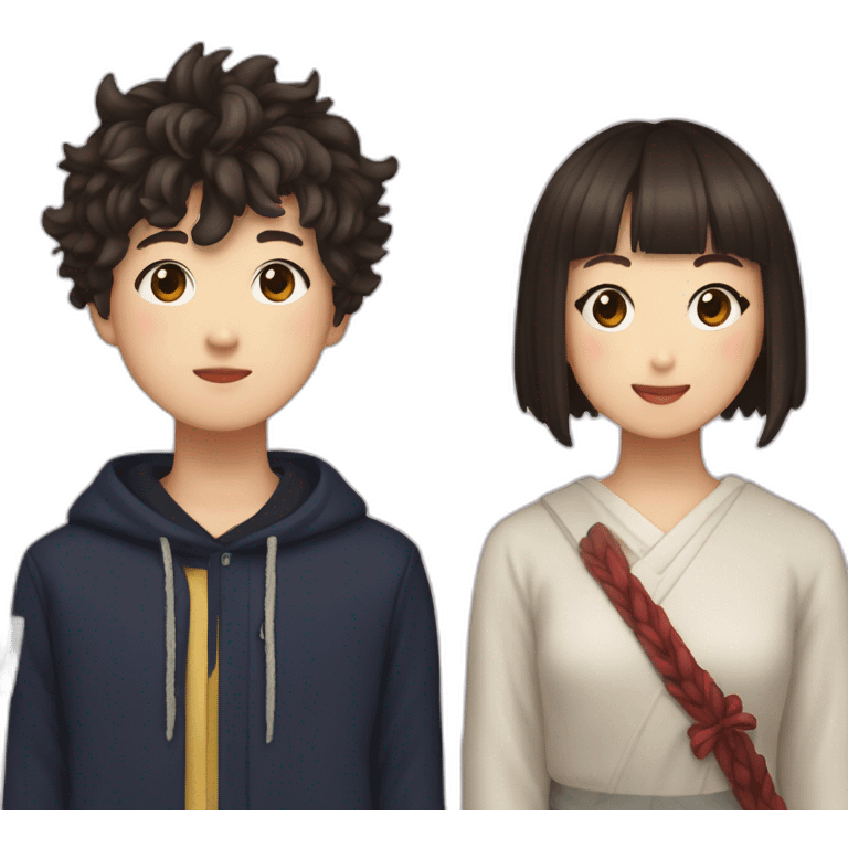 Jimin and Kumiko emoji