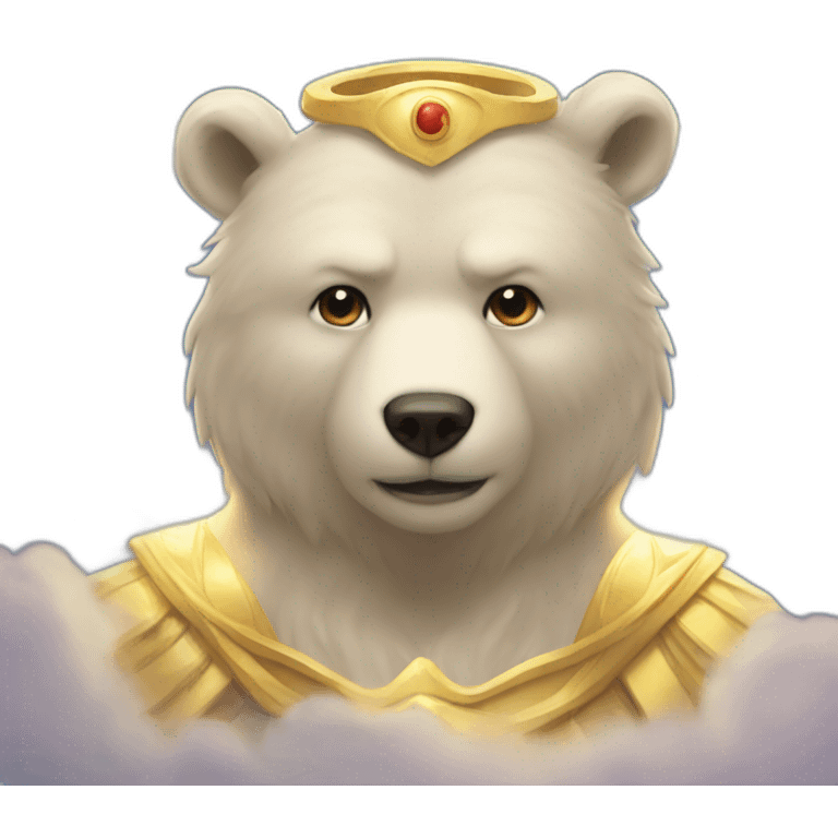 Heavenly bear of power emoji