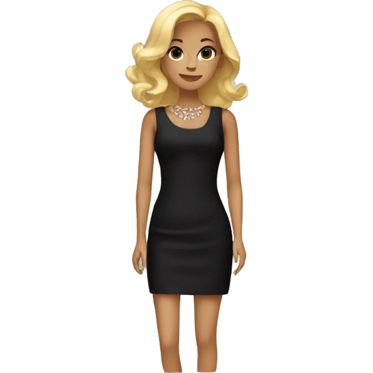 stylish black dress emoji