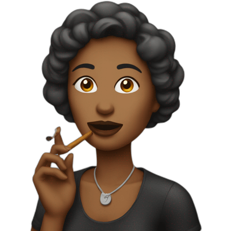 woman smoker emoji