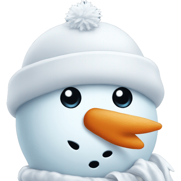 Snowman wearing cap emoji