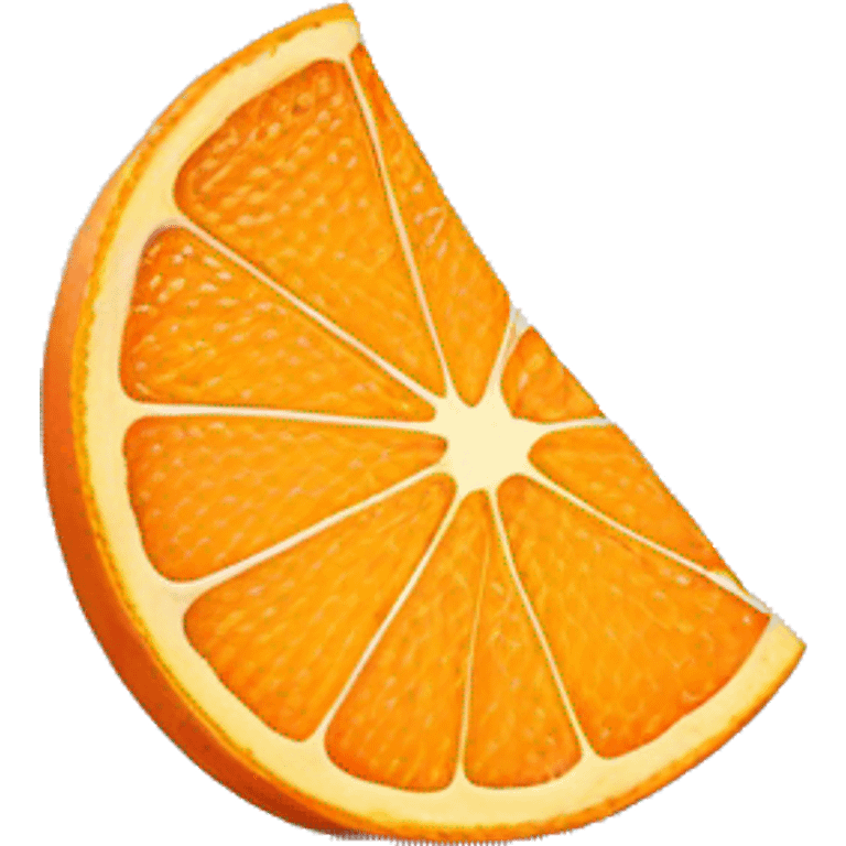 3D Orange slice  emoji