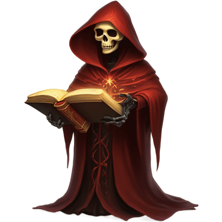 red magical book necromancer emoji