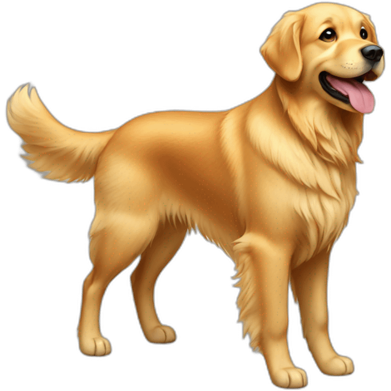 Golden Retriever Dog Full Body emoji