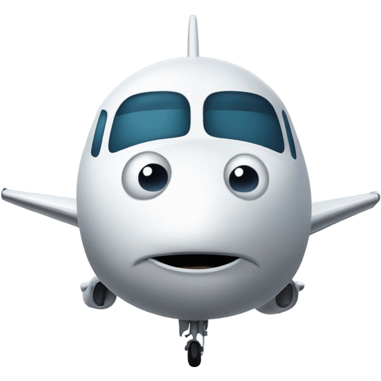 Sad airplane emoji