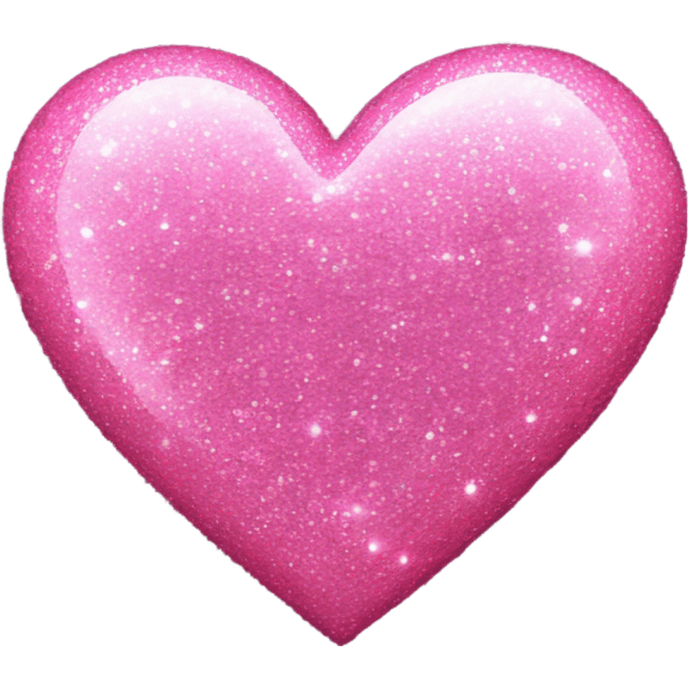 Glitter Pink heart  emoji