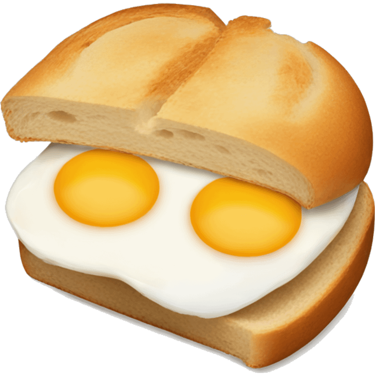 Egg with bread emoji