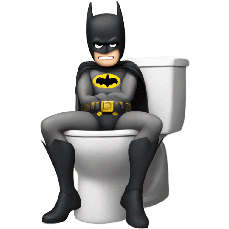 Batman on the toilet  emoji