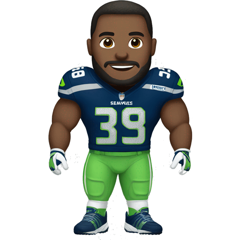 Give me a man with a Seahawks outfit emoji