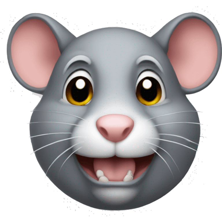 Raving rat emoji