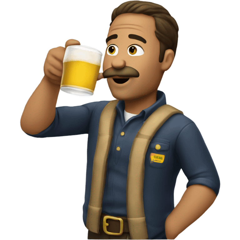 man drinking modelo emoji