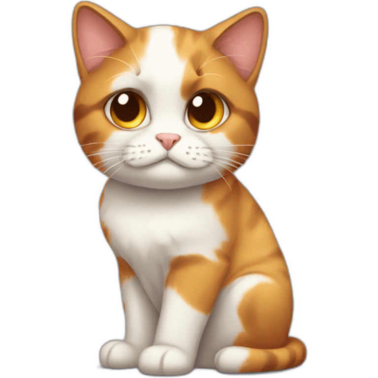 Calico cat very sad emoji