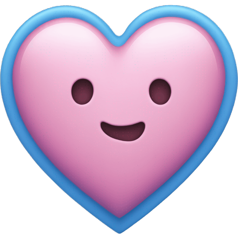 pink and blue heart emoji