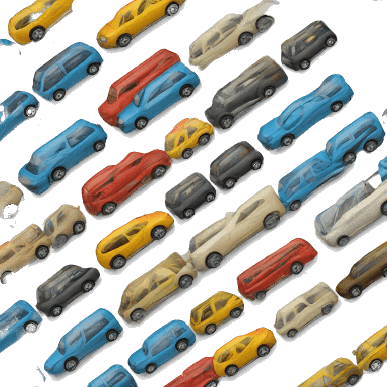 line of cars in mobius strip emoji