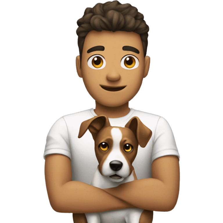 Gamer with dog emoji