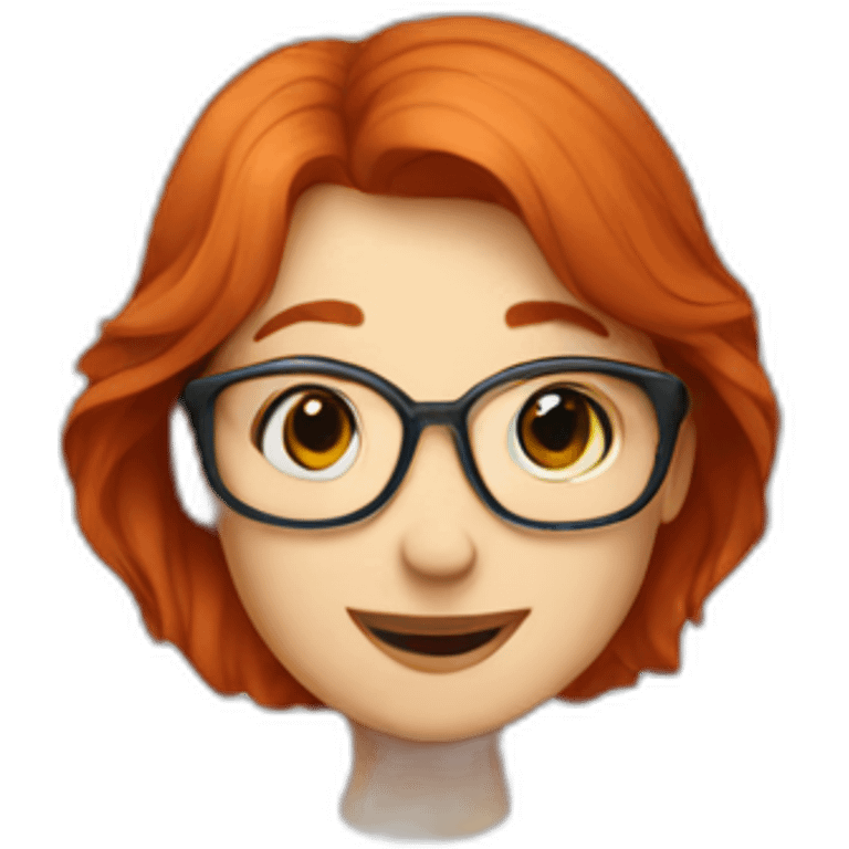 Redhead neuroscientist with mice emoji