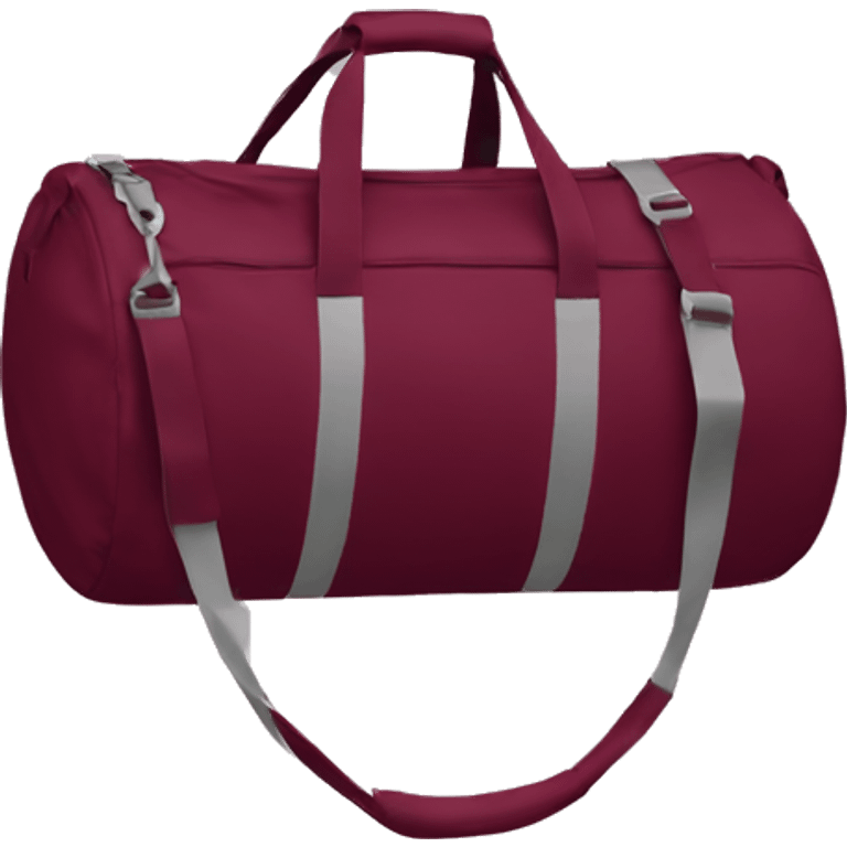 Burgundy gym bag emoji