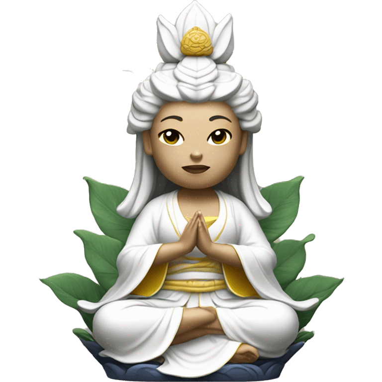 Guan yin white figure emoji