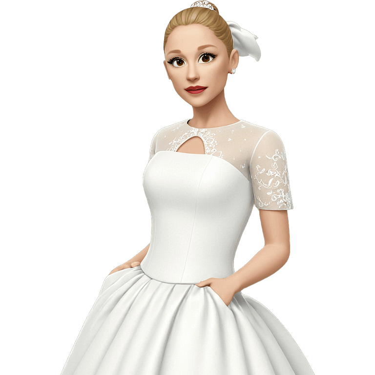 bride in elegant white dress emoji