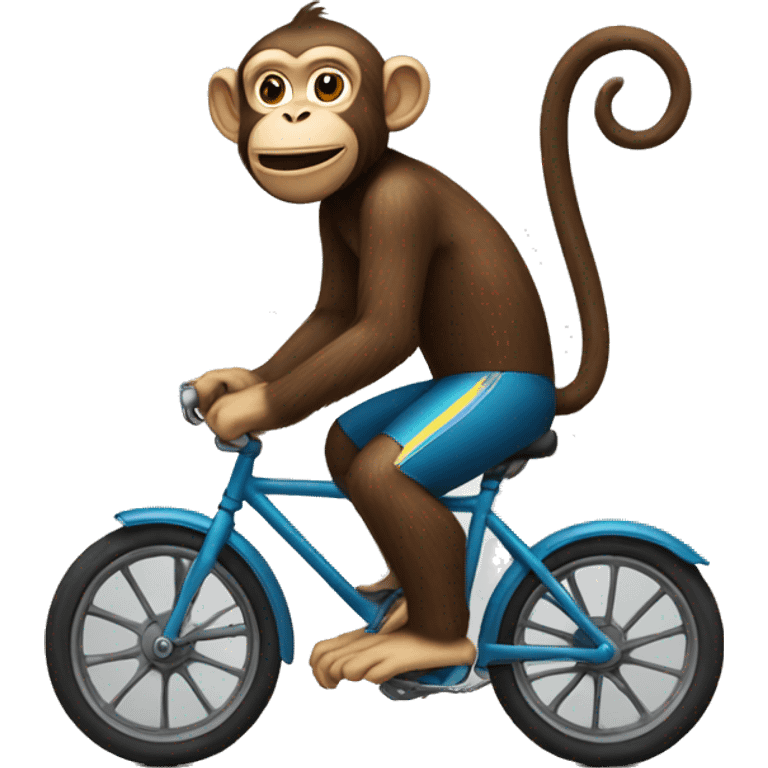 Monkey on bike emoji