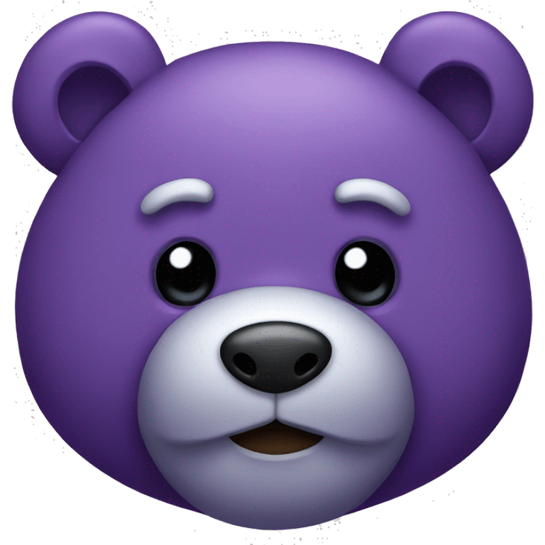 Purple Teddybear emoji