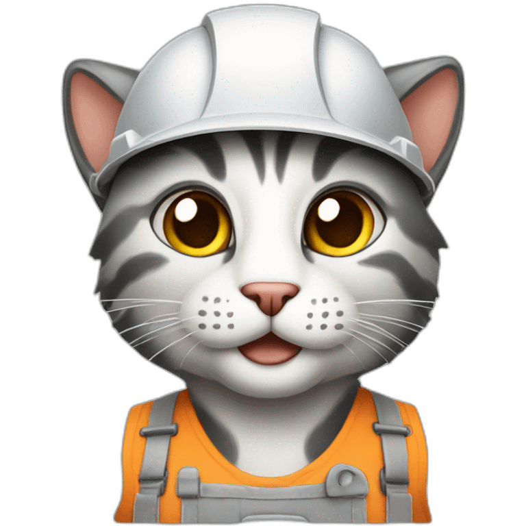 Builder cat emoji