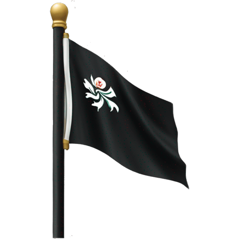 black flag with hong kong logo emoji