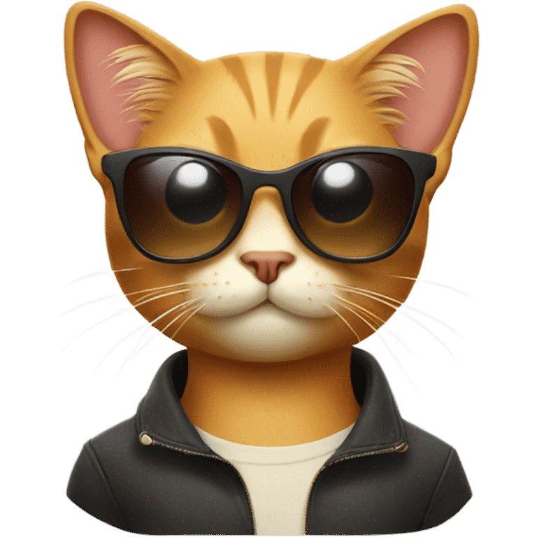 Cat with sunglasses emoji