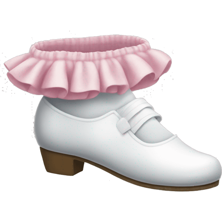 mary jane shoes and frilly white socks emoji