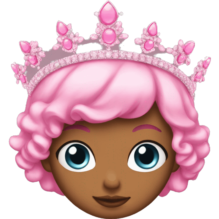 pink tiara emoji emoji