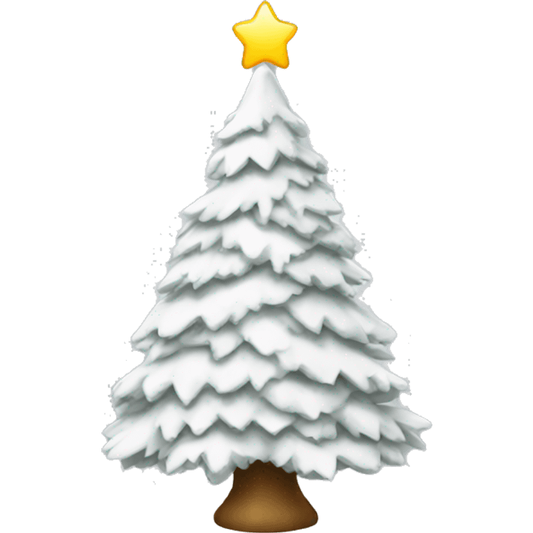 White Christmas tree emoji