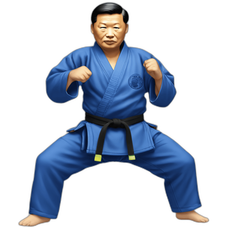 Xi Jinping doing jiu jitsu emoji