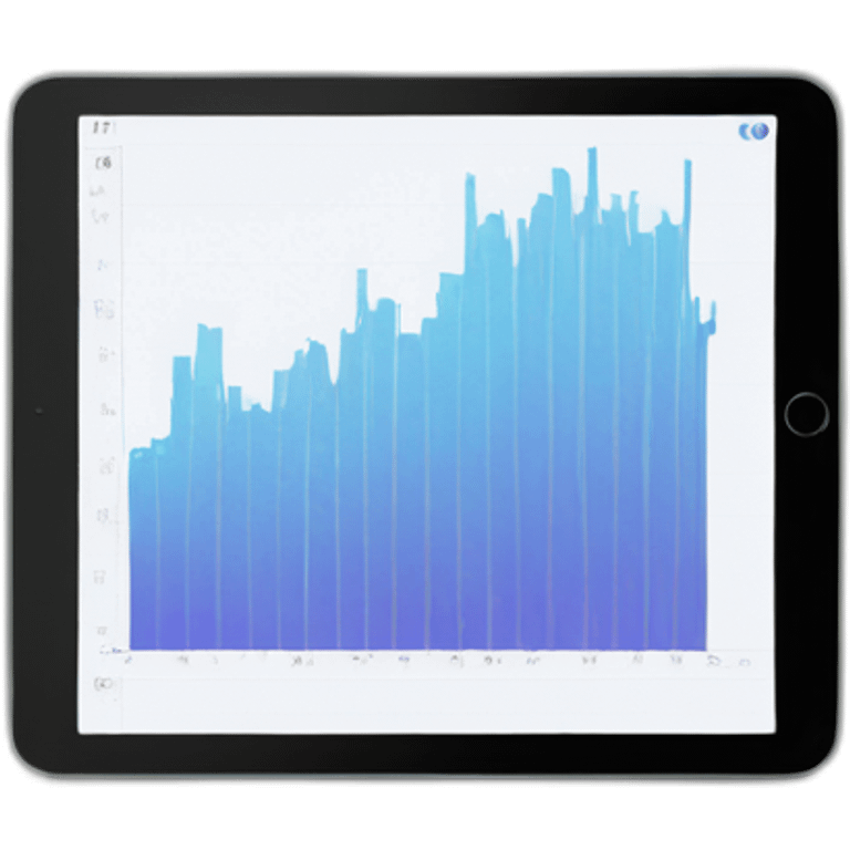 graph on tablet emoji