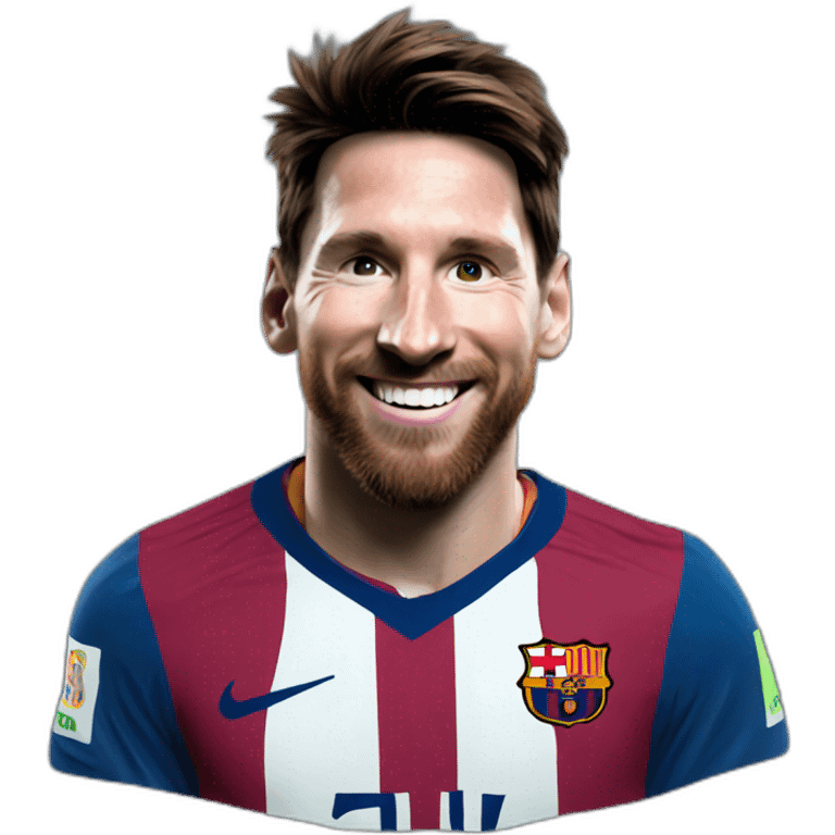 messi happy emoji