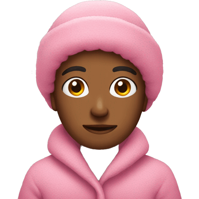 Pink cozy Xmas  emoji